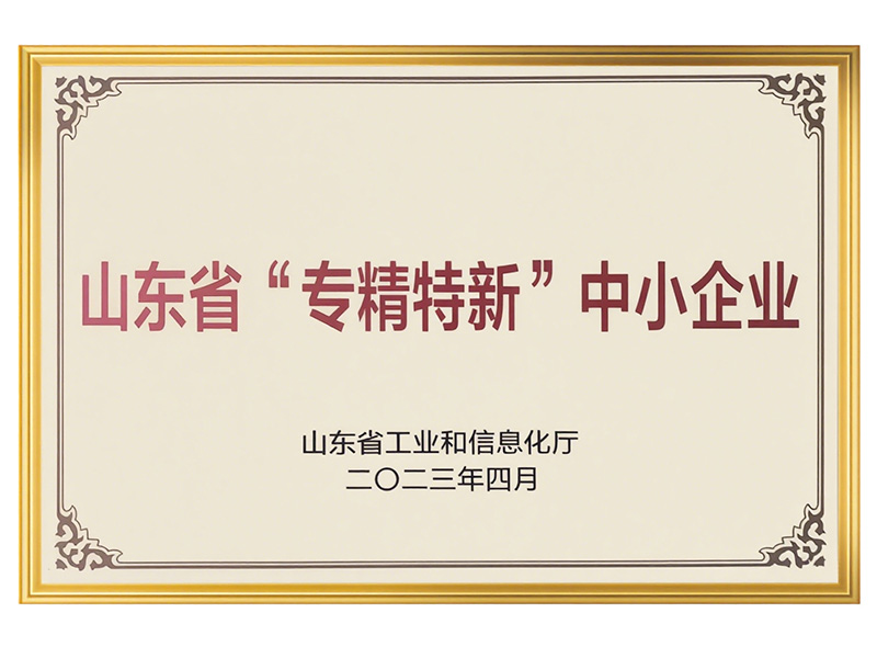 山東省“專精特新”中小企業(yè)
